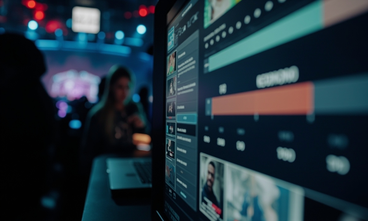 Press row at a tournament venue