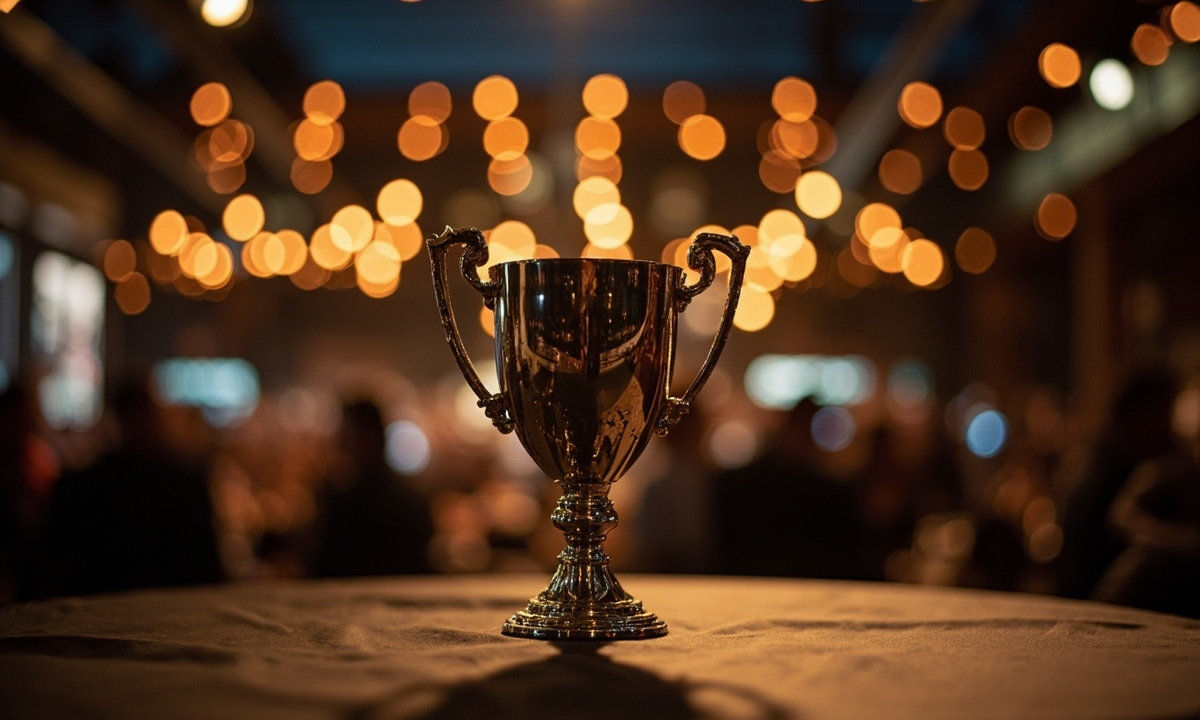 Battle Royale Open championship trophy